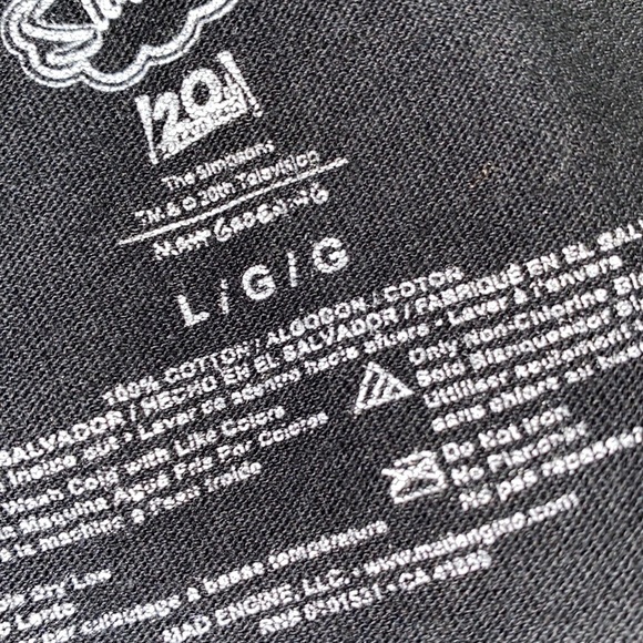 The Simpsons skeleton T-shirt size large - Picture 5 of 6